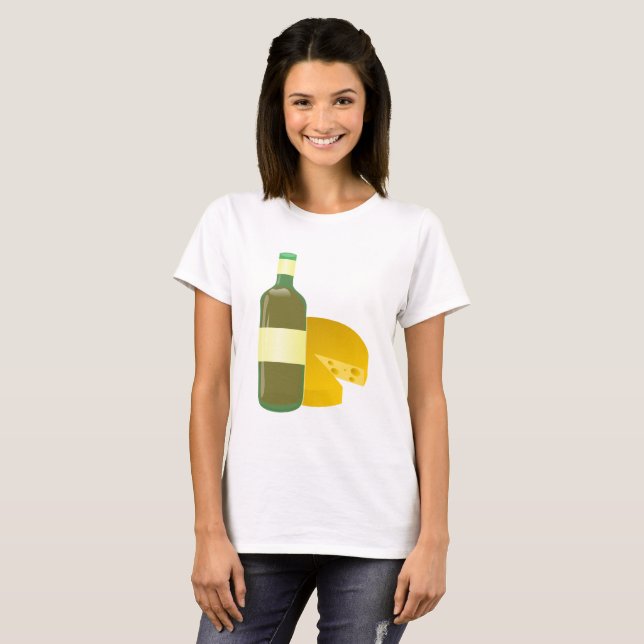 Camiseta Vino y Queso (Anverso completo)