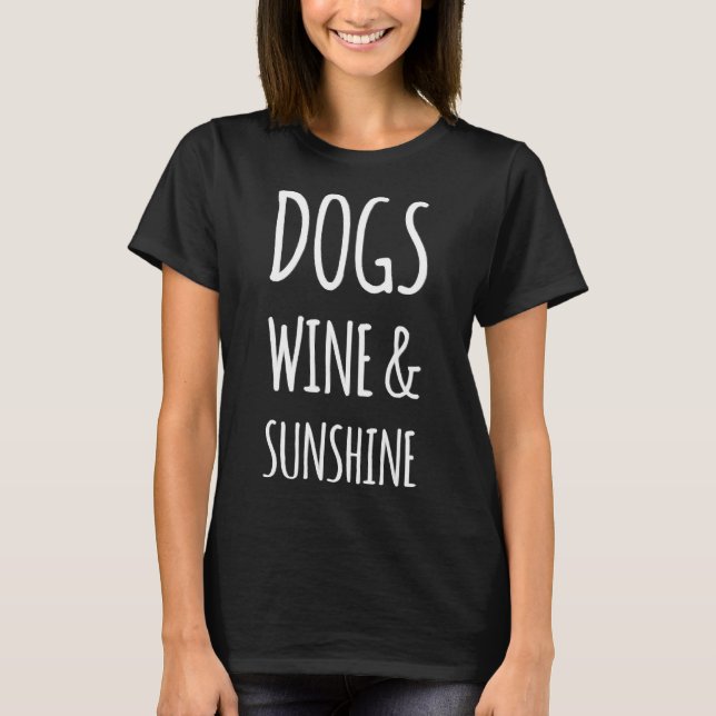 Camiseta Vino y sol de los perros (Anverso)