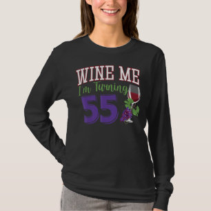 Camiseta Vino yo estoy cumpliendo 55 años de la fiesta de c