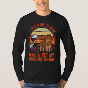 Camiseta Vino Yorkshire Terrier Yorkie Yorkshire Terrier