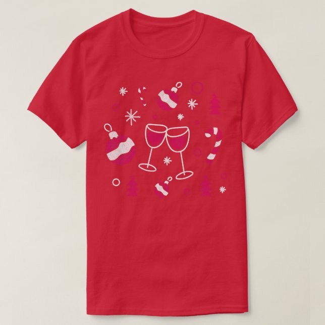 Camiseta Vinos Navidades beben Fiesta Navidad Fiesta de Nav (Diseño del anverso)