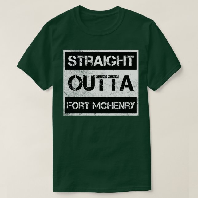 Camiseta Vint. Monumento Nacional Fort McHenry (Diseño del anverso)