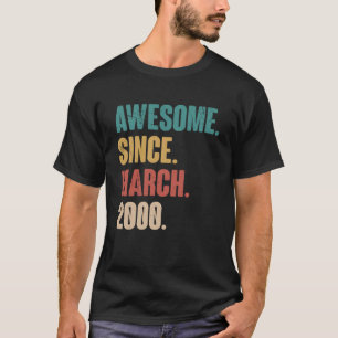 Camiseta Vintag de 23 años de la decoración de cumpleaños 2