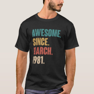 Camiseta Vintag de 42 años de antigüedad de la decoración