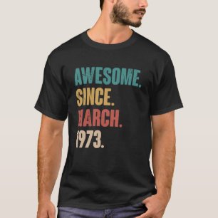 Camiseta Vintag de cumpleaños 50 de marzo de 2014