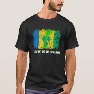 Camiseta Vintag de la bandera de San Vicente y las Granadin