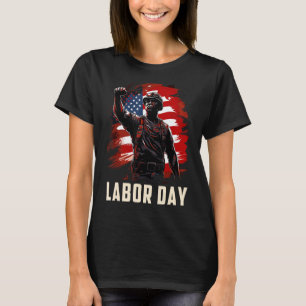 Camiseta Vintag de trabajador orgulloso norteamericano con