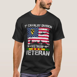 Camiseta Vintage 1ª División de Caballería Vietnam Veterano