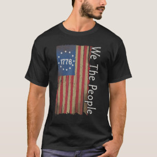 Camiseta Vintage 1776 We People America American Usa Flag 4