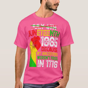 Camiseta Vintage 1865 Junetdecio Mes de la Historia Negra d