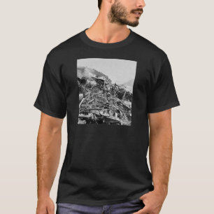 Camiseta Vintage 1889 de la ruina del tren de la inundación