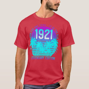 Camiseta Vintage 1921 Cumpleaños 100ª Palma Estética de Ama