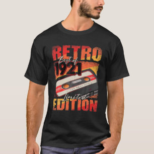 Camiseta Vintage 1921 Mejor Cinta Cassette 1921 Cinta 101º