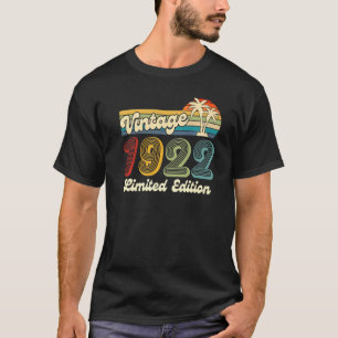 Camiseta Vintage 1922 100 años de edad 100th Birthday Limit