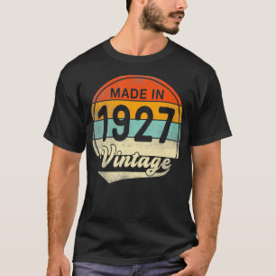Camiseta Vintage 1927 Hecho en 1927 95º cumpleaños 95 años 