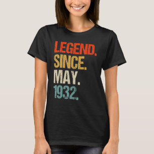 Camiseta vintage 1932 91st birthday retro 91 years old