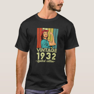 Camiseta Vintage 1932 T S Edición Limitada 90º Cumpleaños