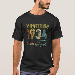 Camiseta Vintage 1934 88th Birthday Ideas Hombres Hombres M