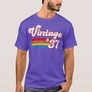 Camiseta Vintage 1937 Birthday Shirt Retro 37 Birthday Shir