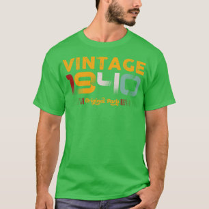 Camiseta Vintage 1940 Regalo de cumpleaños de la familia de
