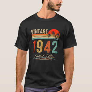 Camiseta Vintage 1942 80º cumpleaños 80 años