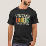 Camiseta Vintage 1942 80Th Birthday Gift Men Women 80 Years<br><div class="desc">Vintage 1942 80th Birthday Gift Men Women 80 Years Old</div>