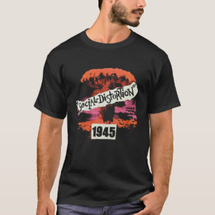 Camiseta Vintage 1945 Bandas De Distorsión De Tés Sociales