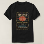 Camiseta Vintage 1949 70th Birthday All Original Parts Gift<br><div class="desc">Idea Vintage 1949 70º Nacimientos Regalos Para Hombres Mujeres De 70 Años De Edad Nacidos En 1949 Cumpleaños 70 Años Mejor Regalo Por 70 Años Citas Graciosas De Cumpleaños Regalos De Cumpleaños Para Hombres Con Ideas Actuales Número De Cumpleaños cestas de regalo Día Ropa de cumpleaños Hombres Mujeres Título Nuevo...</div>