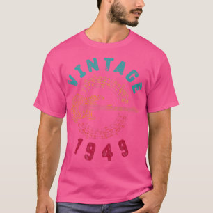 Camiseta Vintage 1949 Birthday Limited Edition Guitar Music