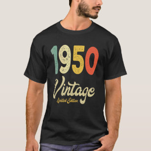 Camiseta Vintage 1950 72nd Birthday Gift Retro 72 Years Ol