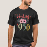 Camiseta Vintage 1950 Floral Funny 70th Birthday Awesome Si<br><div class="desc">Vintage 1950 Floral Funny 70 cumpleaños increíble desde 1950</div>