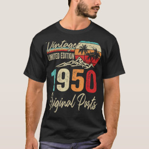 Camiseta Vintage 1950 Partes originales 72º cumpleaños