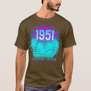 Camiseta Vintage 1951 Cumpleaños 70 Palm Estética de Amanec