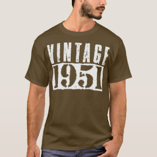 Camiseta Vintage 1951 Vintage White Text