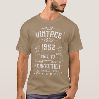 Camiseta Vintage 1952 69th Birthday Gift Men Mujeres 69