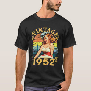 Camiseta Vintage 1952, 70º Cumpleaños, Hombres Mujeres Retr