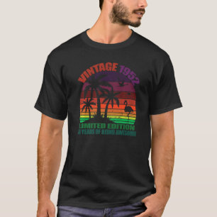 Camiseta Vintage 1952 70º cumpleaños para hombres y mujeres