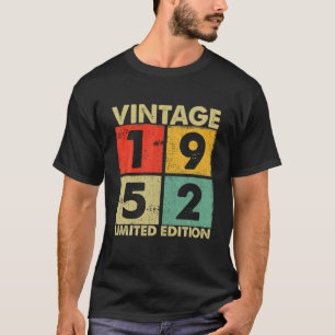 Camiseta Vintage 1952 70º Regalo De Cumpleaños Hombres Muje