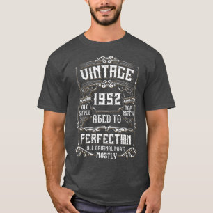 Camiseta Vintage 1952 70th Birthday Gift Men Women 70 Years