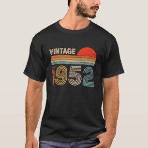 Camiseta Vintage 1952 70th Birthday Men Mujeres de 70 años