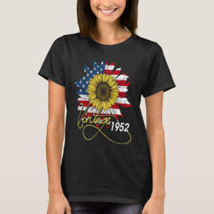 Camiseta Vintage 1952 Girasol 4 de julio Día de la Independ