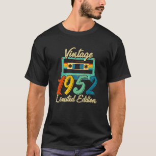 Camiseta Vintage 1952 Impresionante Retro De 70 Años De Eda