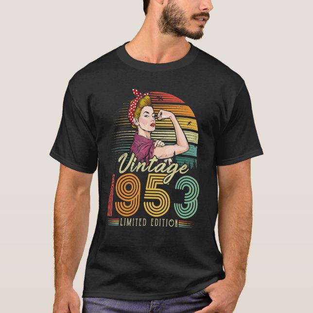 Camiseta Vintage 1953 1953 69º cumpleaños 69 años (Anverso)