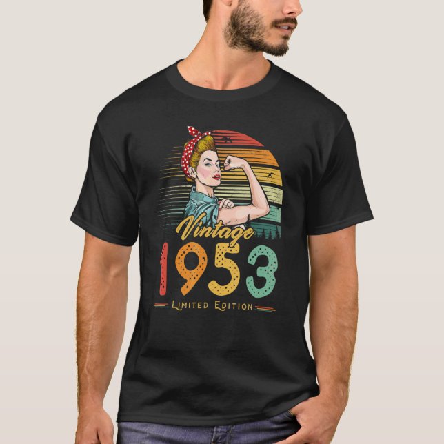 Camiseta Vintage 1953 1953 69º cumpleaños 69 años (Anverso)