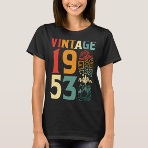 Camiseta Vintage 1953 Camping de cumpleaños de 69 años B