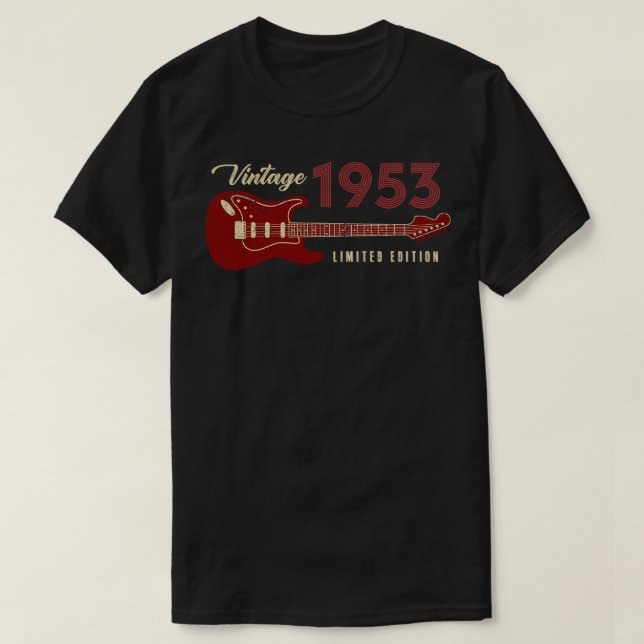 Camiseta Vintage 1953 edición limitada Cumpleaños (Diseño del anverso)