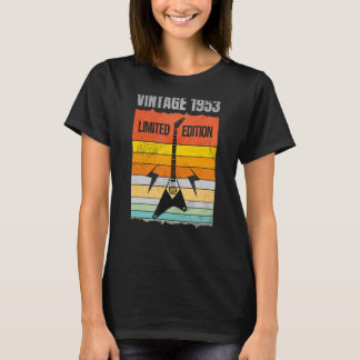 Camiseta Vintage 1953 Edición Limitada Músico de guitarra N