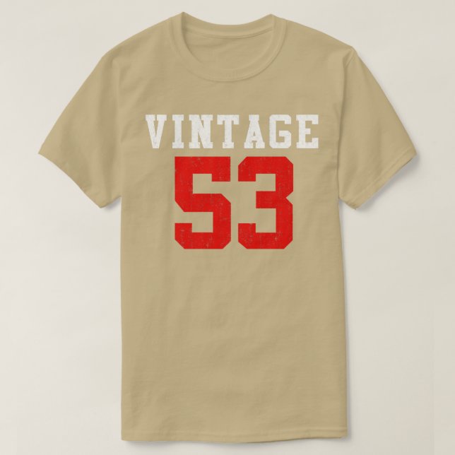Camiseta vintage 1953 nacido en 1953 (Diseño del anverso)