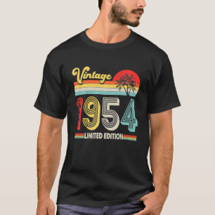 Camiseta Vintage 1954 68ª decoración de cumpleaños Hombres 