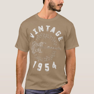 Camiseta Vintage 1954 Birthday Limited Edition Guitar Music